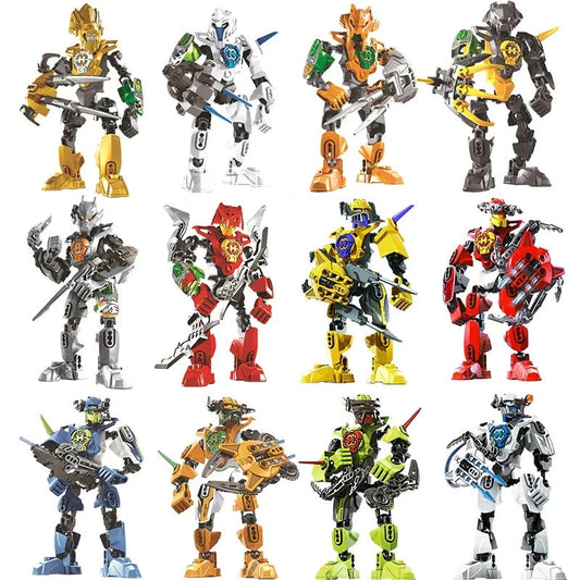 Warrior Building Blocks Evo 2in1 Combination Robot Mech Bionicle Figures Bricks