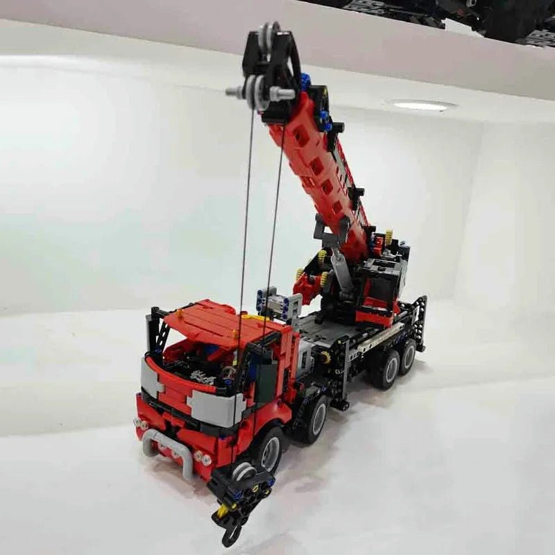 MOC RC All Terrain Piling Platform Crane Truck Bricks Toy 17003