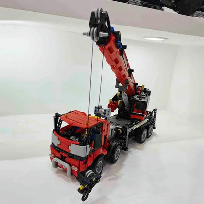 MOC RC All Terrain Piling Platform Crane Truck Bricks Toy 17003