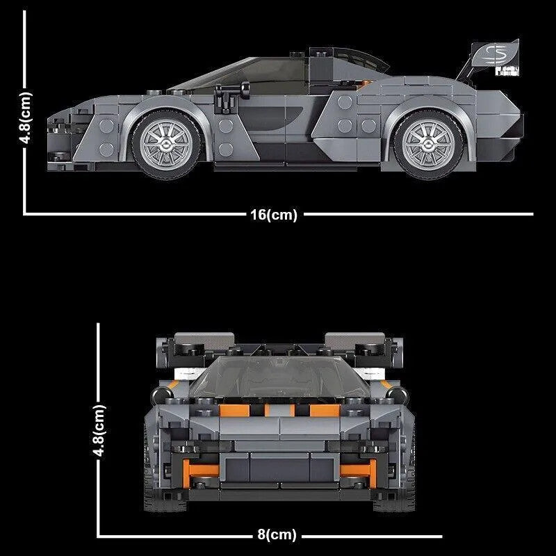 MOC Mini Super McLaren Senna Racing Car Bricks Toys 27008