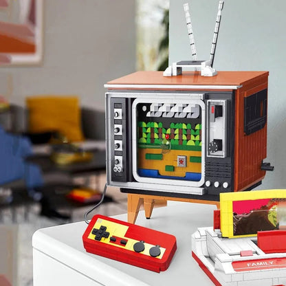 Creator MOC Experts Infernal FC Contra Retro TV Game Bricks Toy