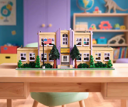 NEW Springfield Elementary School Modular Building Blocks Architecture 3500 PCS