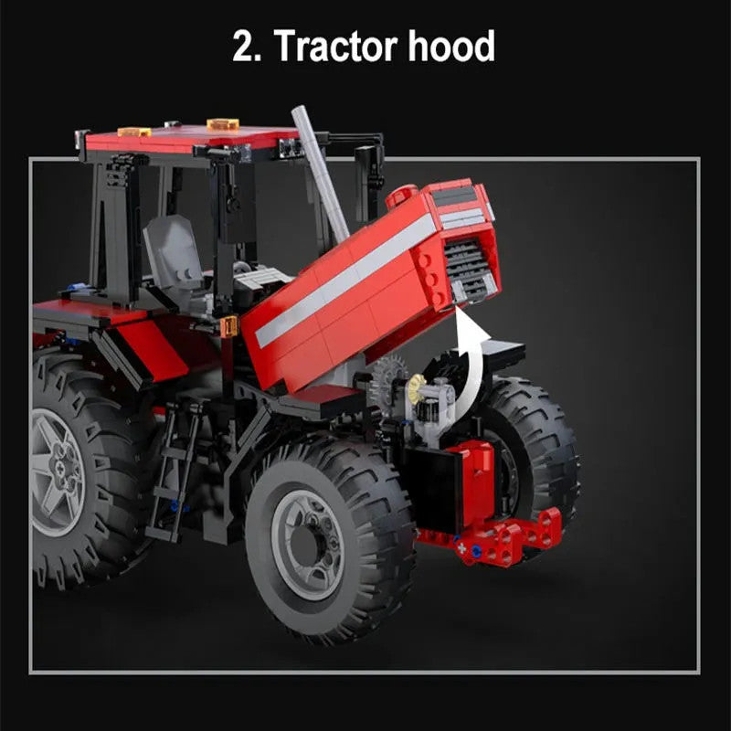 MOC Motorized Tech RC Tractor Truck Bricks Toys 61052