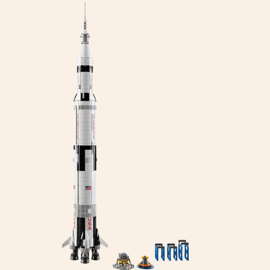NEW NASA Apollo Saturn V Rocket Building Blocks Set 1969 pcs Ideas Adults