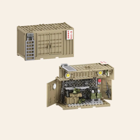 NEW Military Container Base Building Blocks Set Model Adults MOC Army Outpost
