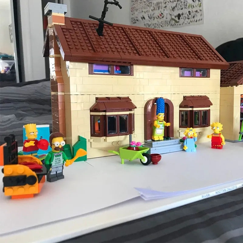 MOC Movie Creator The Simpsons House Bricks Toys