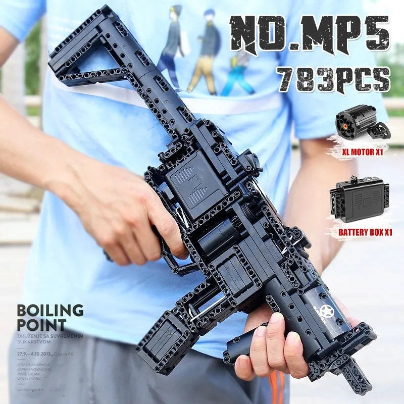 MOC 14001 Military Motorized MP5 SMG Gun Bricks Toy