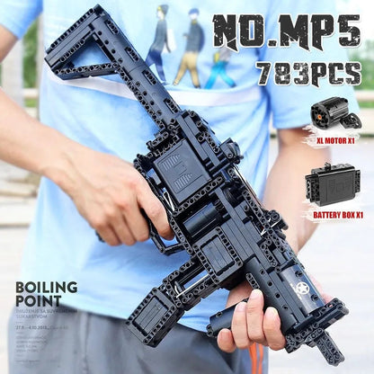 MOC 14001 Military Motorized MP5 SMG Gun Bricks Toy