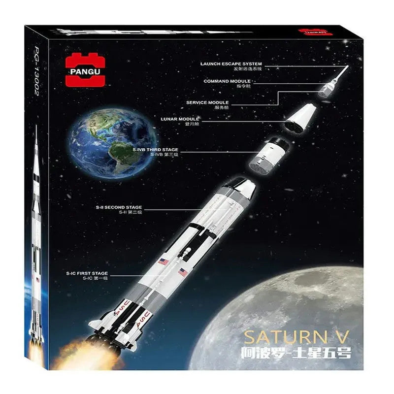 Creator MOC Apollo Saturn V Space Rocket Toys PG13002
