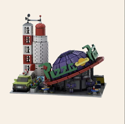 NEW Pizza Place Restaurant Building Blocks Set Model Adults MOC Modular City