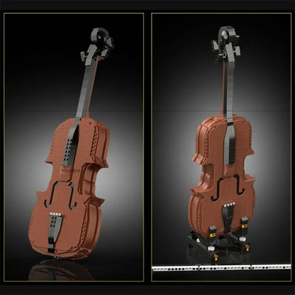 Tech MOC Expert APP RC Motorized Dream Violin Bricks Toy