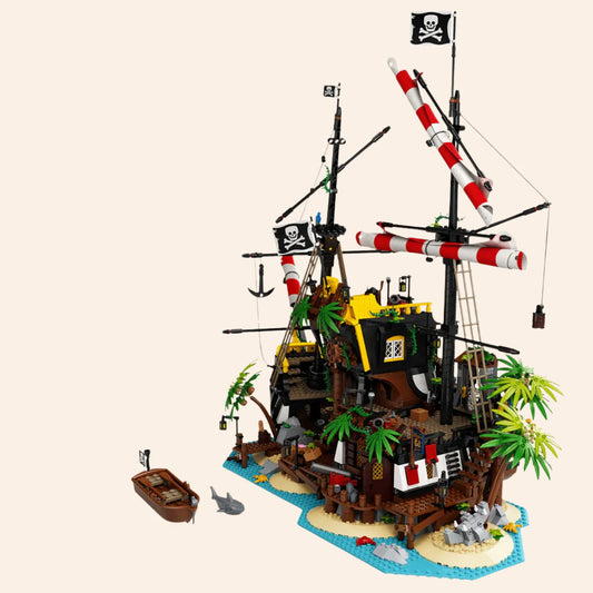 NEW Pirates of Barracuda Bay Shipwreck Building Blocks Set 2545 pcs Adults