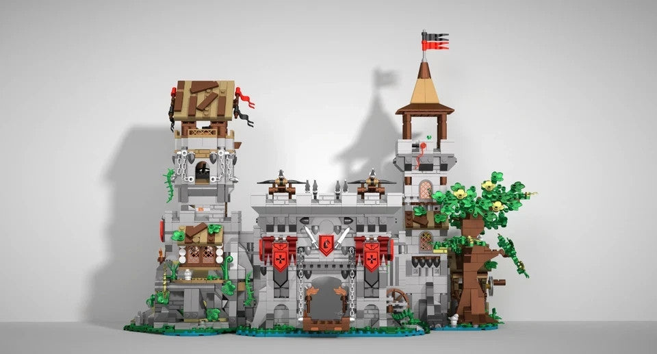 NEW 2568PCS Knight’s Fortress Building Blocks Set Medieval Castle MOC Model
