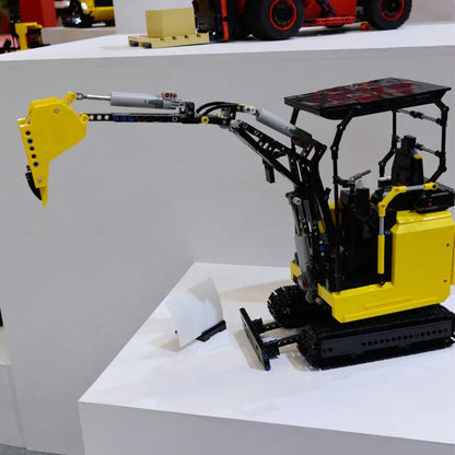 MOC APP Motorized RC Mini Excavator Truck Bricks Toys