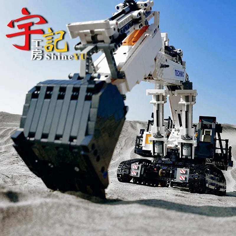 MOC RC APP City Mining Excavator Truck Bricks Toys