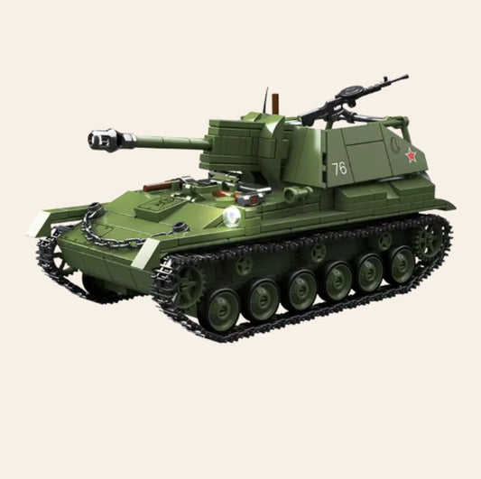 NEW SU-76M Tank Building Blocks Set Model Adults MOC WW2 Soviet Military Army