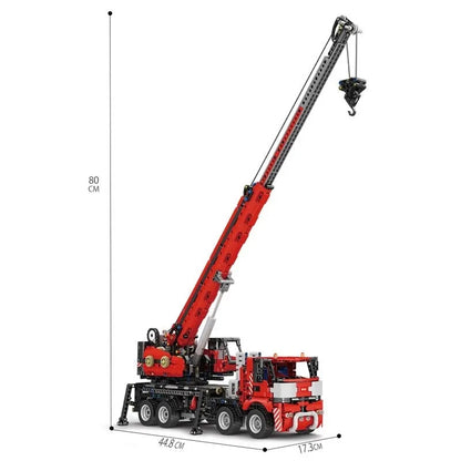MOC RC All Terrain Piling Platform Crane Truck Bricks Toy 17003