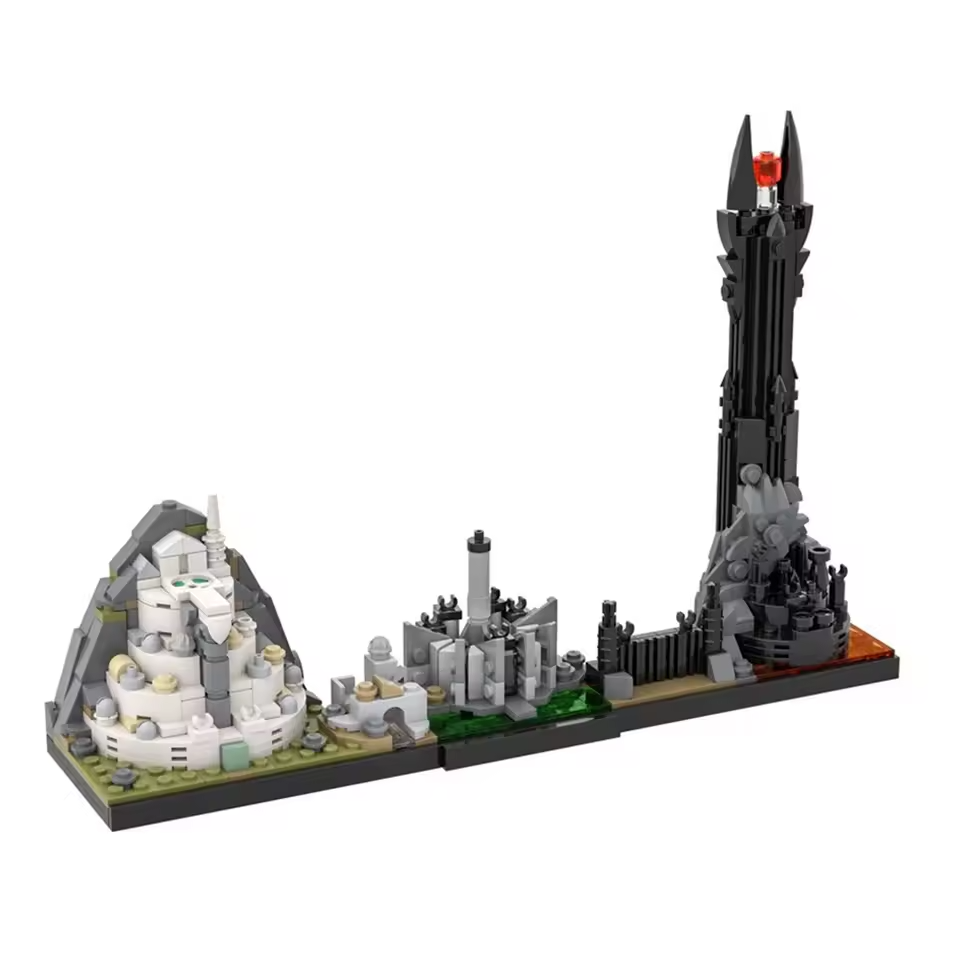 NEW Custom LOTR Minas Tirith Barad-dûr Morgul Skyline MOC Building Set