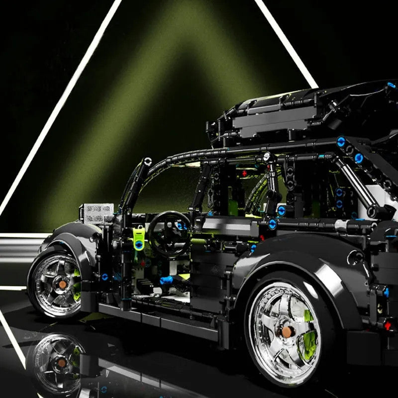 MOC Motorized RC Audi RS6 Avant Racing Car Bricks Toy T5023