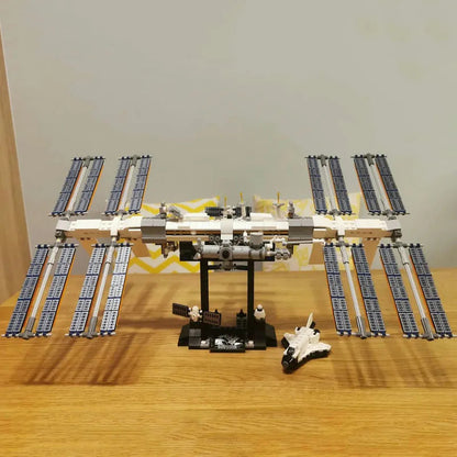 MOC Ideas International Space Station Bricks Toy 60004