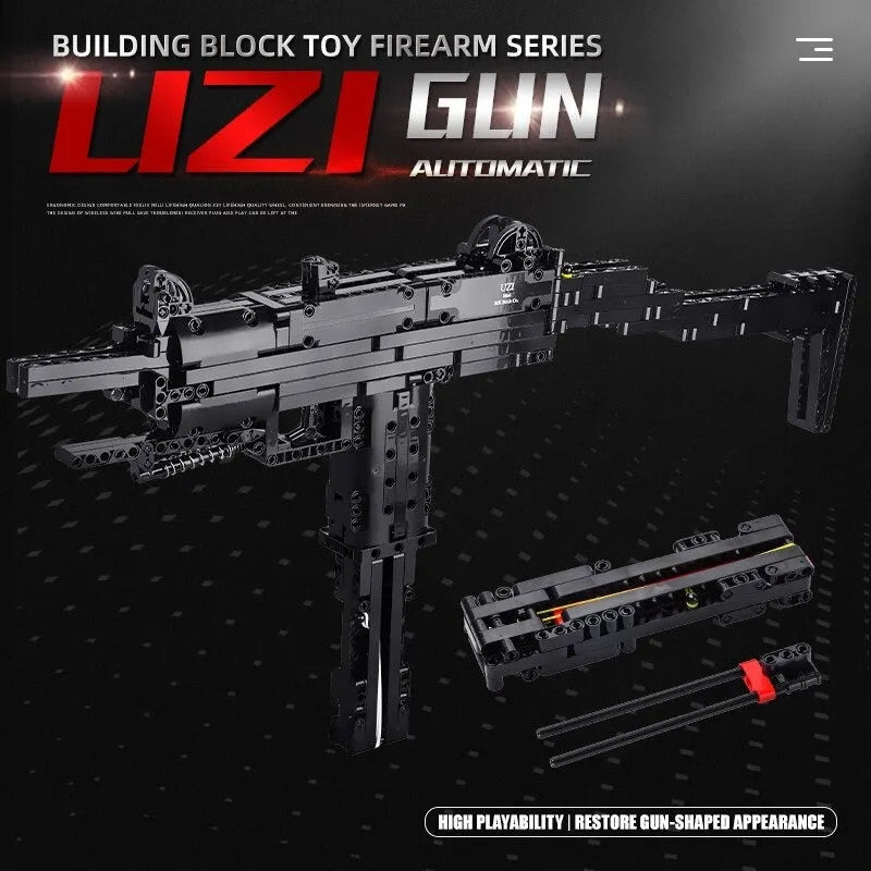 MOC 14006 Military UZI SMG Sub Machine Gun Bricks Toy