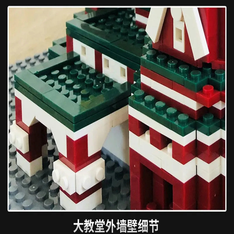 Architecture MOC Famous Saint Basil's Cathedral Bricks Toys