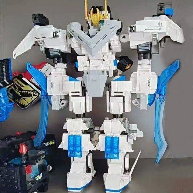 MOC Deformation Wind Blade Mech Robot Bricks Toys