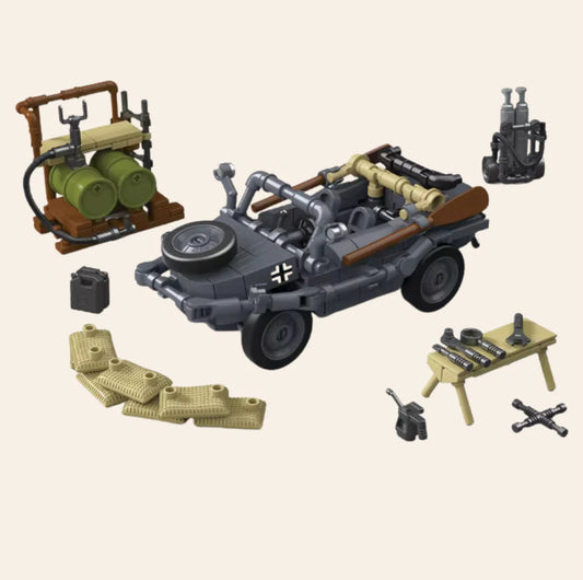 NEW TPE166 Military Vehicle Building Blocks Set Model Adults MOC WW2 German