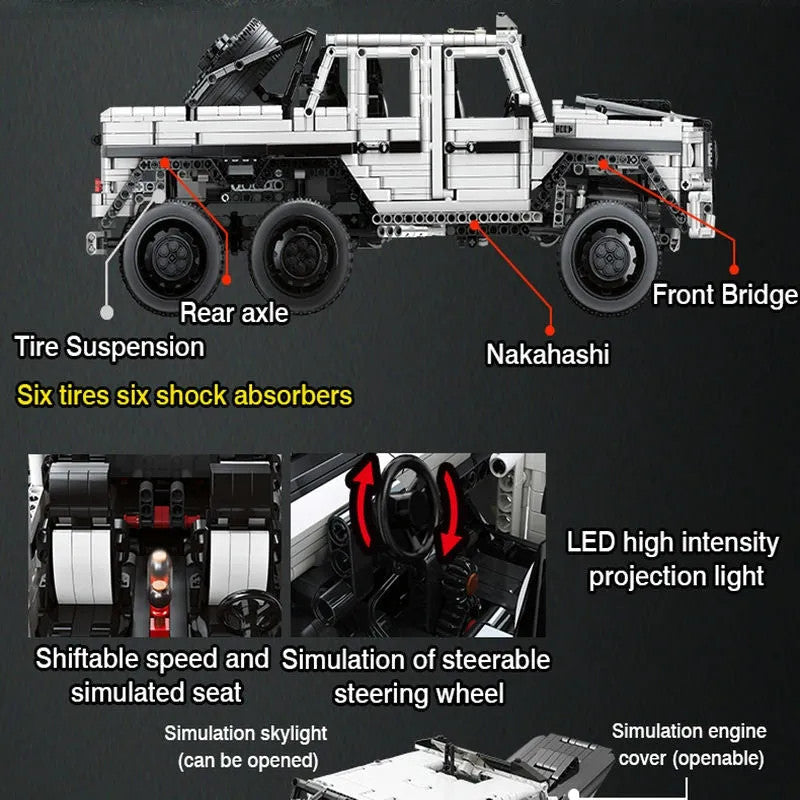 Tech MOC Off-Road SUV LAND CRUISER AMG Bricks Toys