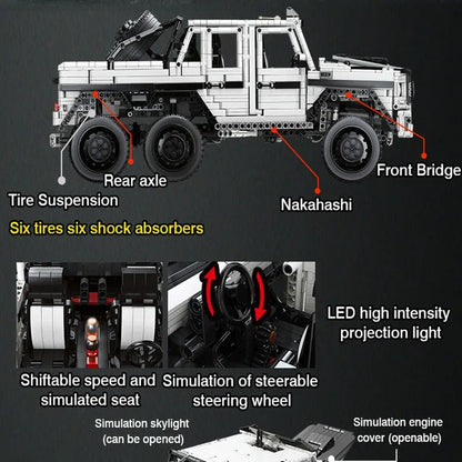 Tech MOC Off-Road SUV LAND CRUISER AMG Bricks Toys