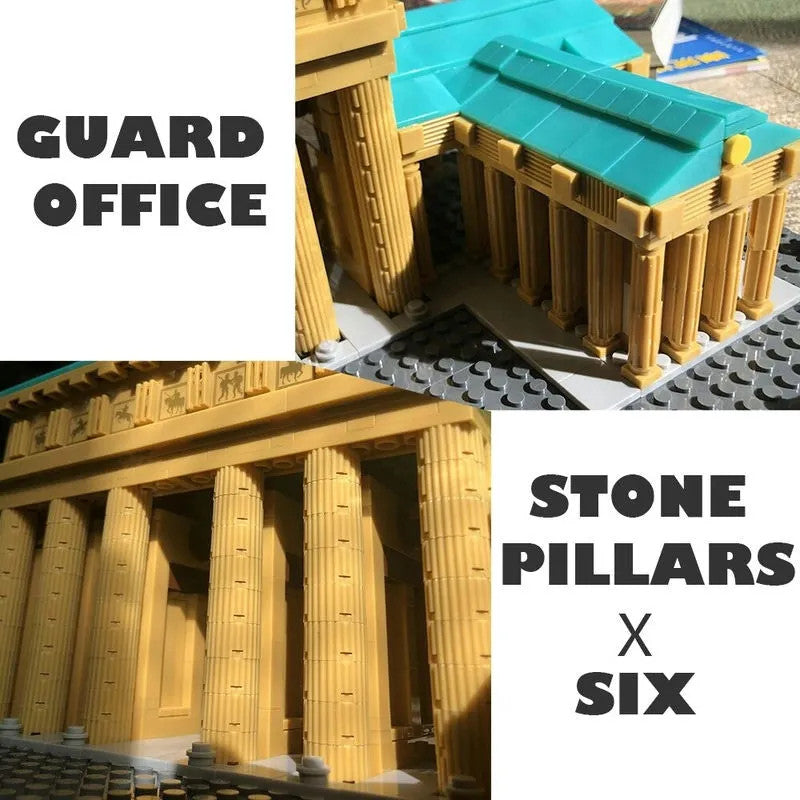 MOC Architecture Berlin Brandenburg Gate Bricks Toy
