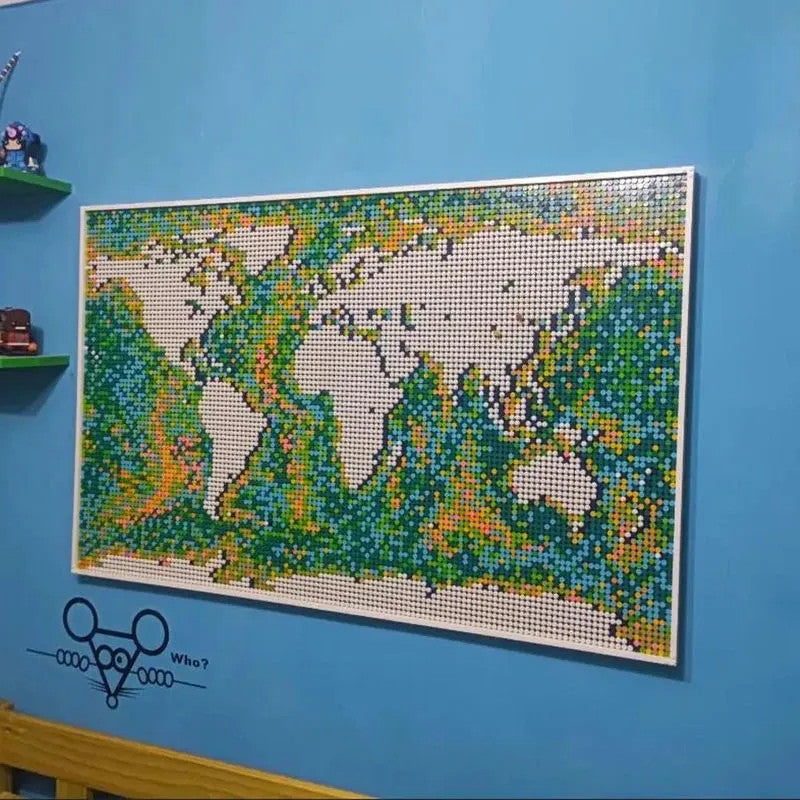 MOC Expert World Map Large Globe Bricks Toys 99007