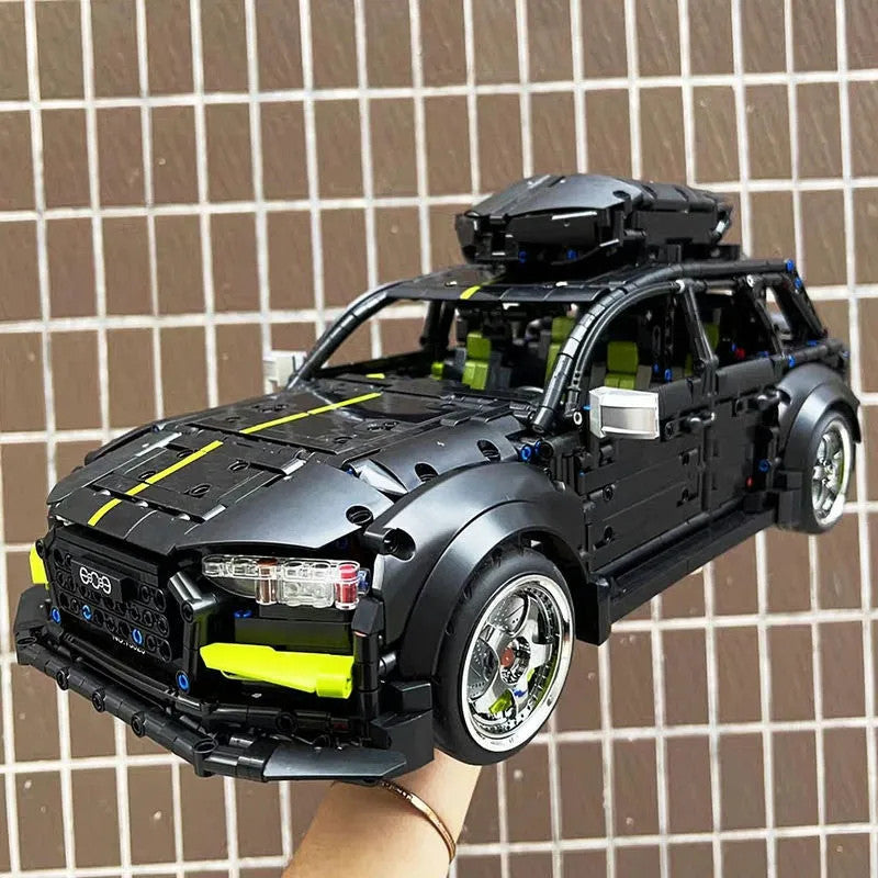 MOC Motorized RC Audi RS6 Avant Racing Car Bricks Toy T5023