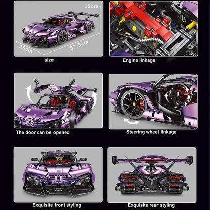 MOC Super Racing Car Gumpert Apollo IE Bricks Toys T5012B