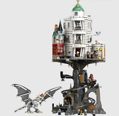 NEW 4803PCS Harry Potter Gringotts Wizarding Bank Building Block Set W/ FIGS