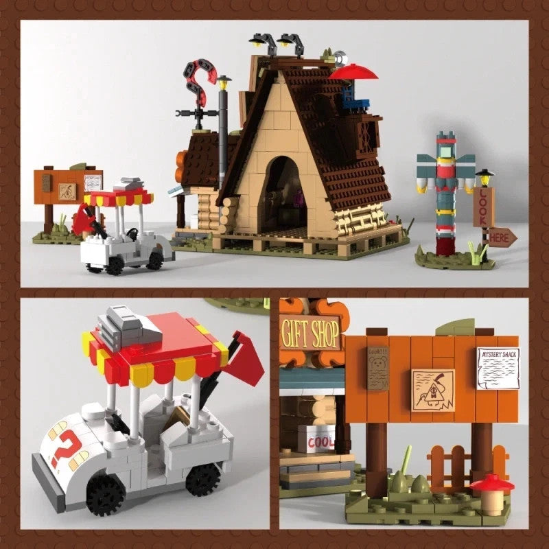 NEW 1125 PCS Gravity Falls Mystery Shack Building Block Movie Set - USA SHIPPING
