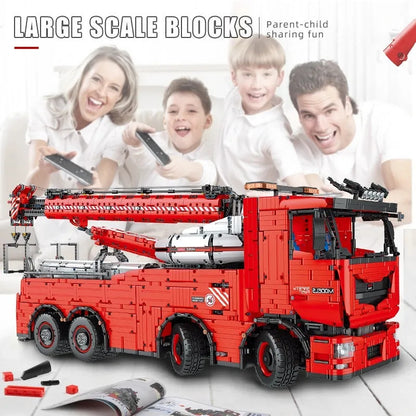 MOC 19008 Tech RC Heavy Rescue Tow Truck Bricks Toy