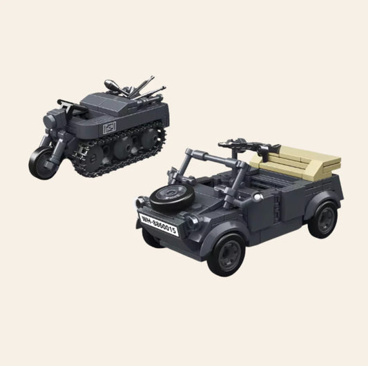 NEW Type 82 Kubelwagen Truck Building Blocks Set Adults MOC WW2 German Military