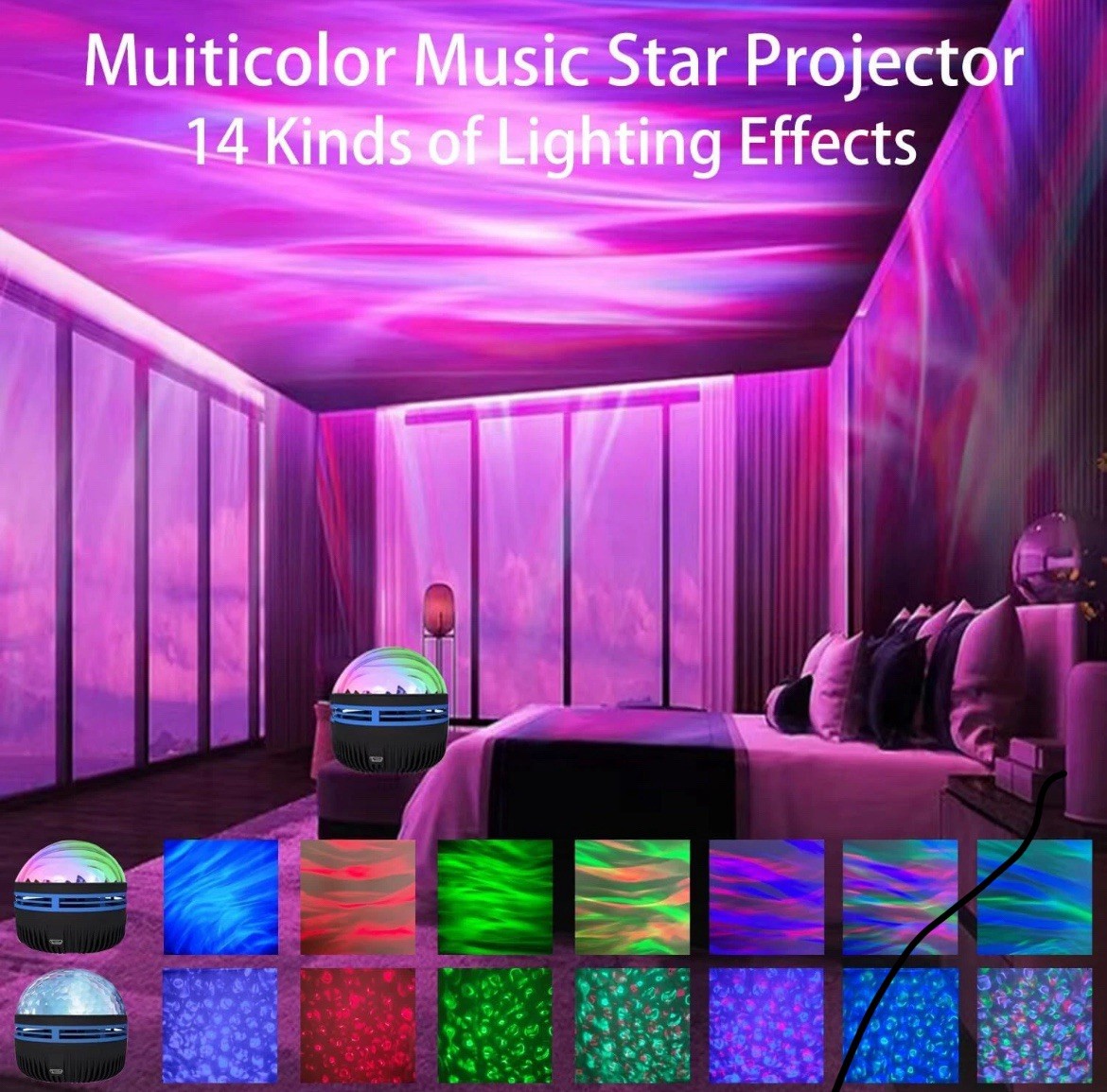 BRAND NEW LED Mini Magic Starlight Ball Projector USB