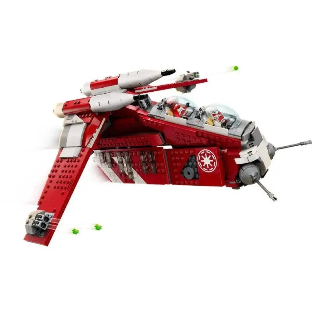 NEW Star Wars Coruscant Guard Gunship Building Block Set With ALL FIGS