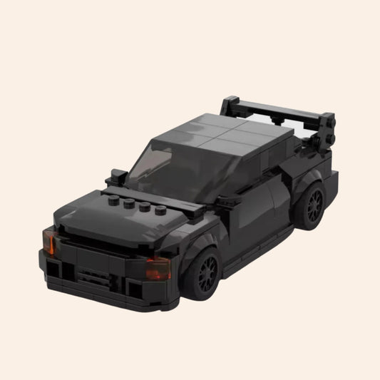 NEW Winged Sports Car Building Blocks Set Model Adults MOC Supercar Spoiler
