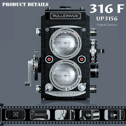 MOC Ideas Vintage Digital Retro Camera Bricks Toy 00847