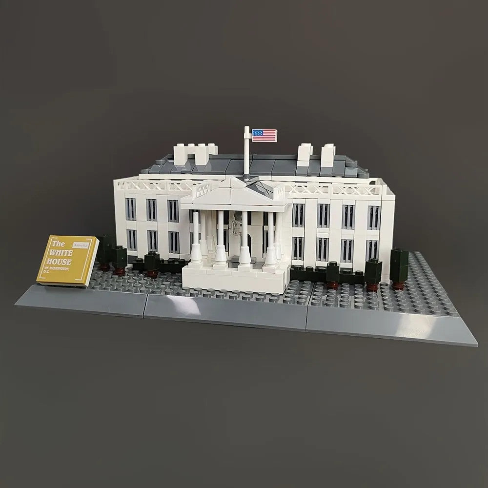 MOC Architecture 7018 White House Bricks Skyline Kids Toys