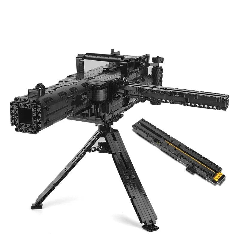 MOC Military Motorized Maxim Burst Gun Bricks Toys 14009