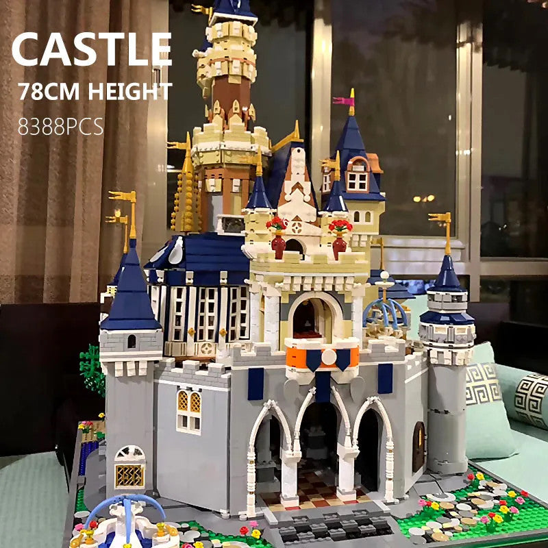 MOC Creative Expert Girl Princess Paradise Castle Bricks Toy