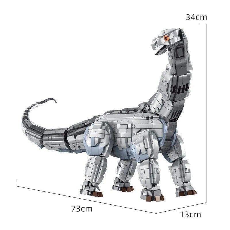 MOC Dinosaur World Brontosaurus Mech Bricks Toys 611006