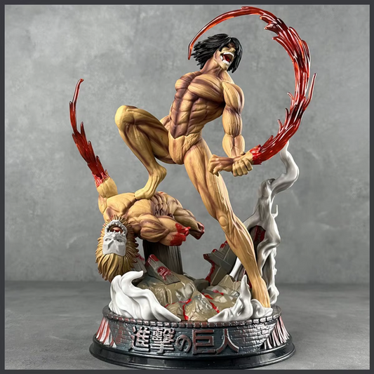 NEW Attack on Titan Battle Form Eren Jaeger Figure PVC GK  Model Collectible