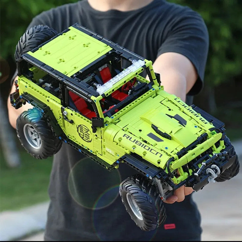 MOC Motorized RC Off-Road Wrangler Rubicon Bricks Toy