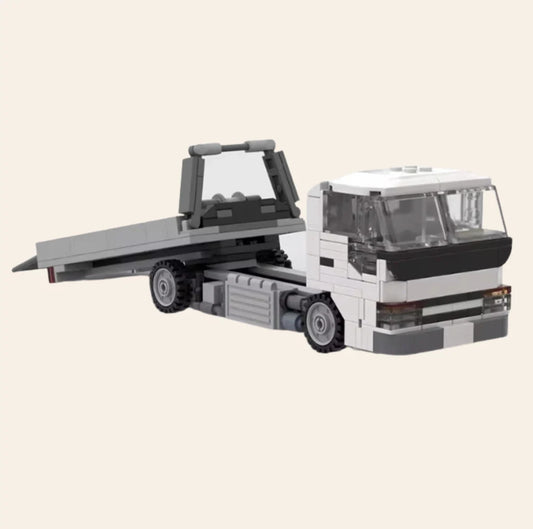 NEW Car Hauler Truck Building Blocks Set Model Adults MOC Transporter Trailer