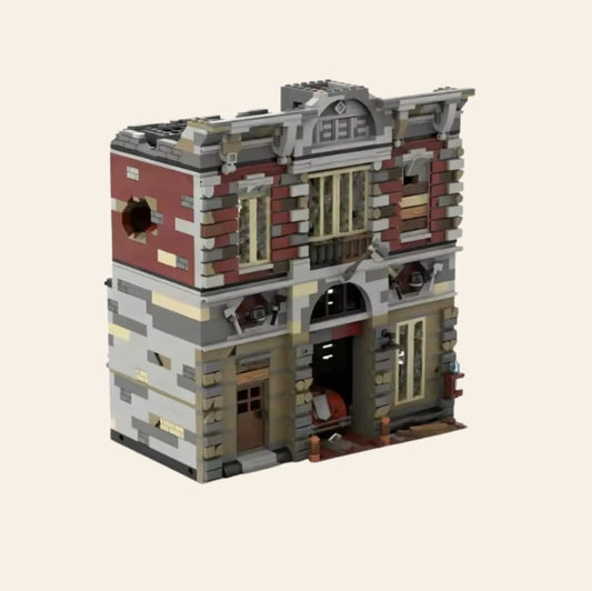 NEW Apocalypse Fire Station Building Blocks Set Zombie Survival Adults MOC